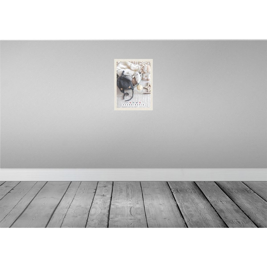 [LA-137200] Blechschild 40x30 cm Skandinawien Europa Wollmütze Bär Bildmotiv Reisemotiv Abenteuer Reisen Urlaub Bild 2