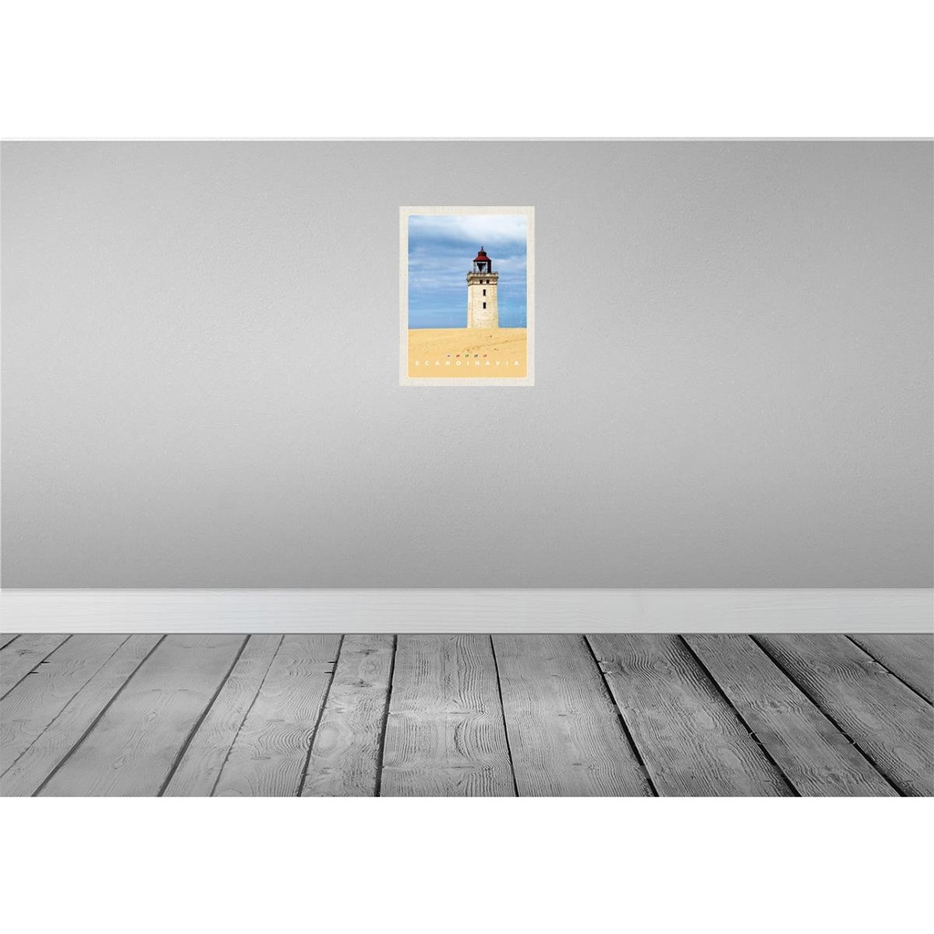 [LA-137207-H] Holzschild 40x30 cm Skandinawien Turm NaturTrip Bildmotiv Reisemotiv Abenteuer Reisen Bild 2
