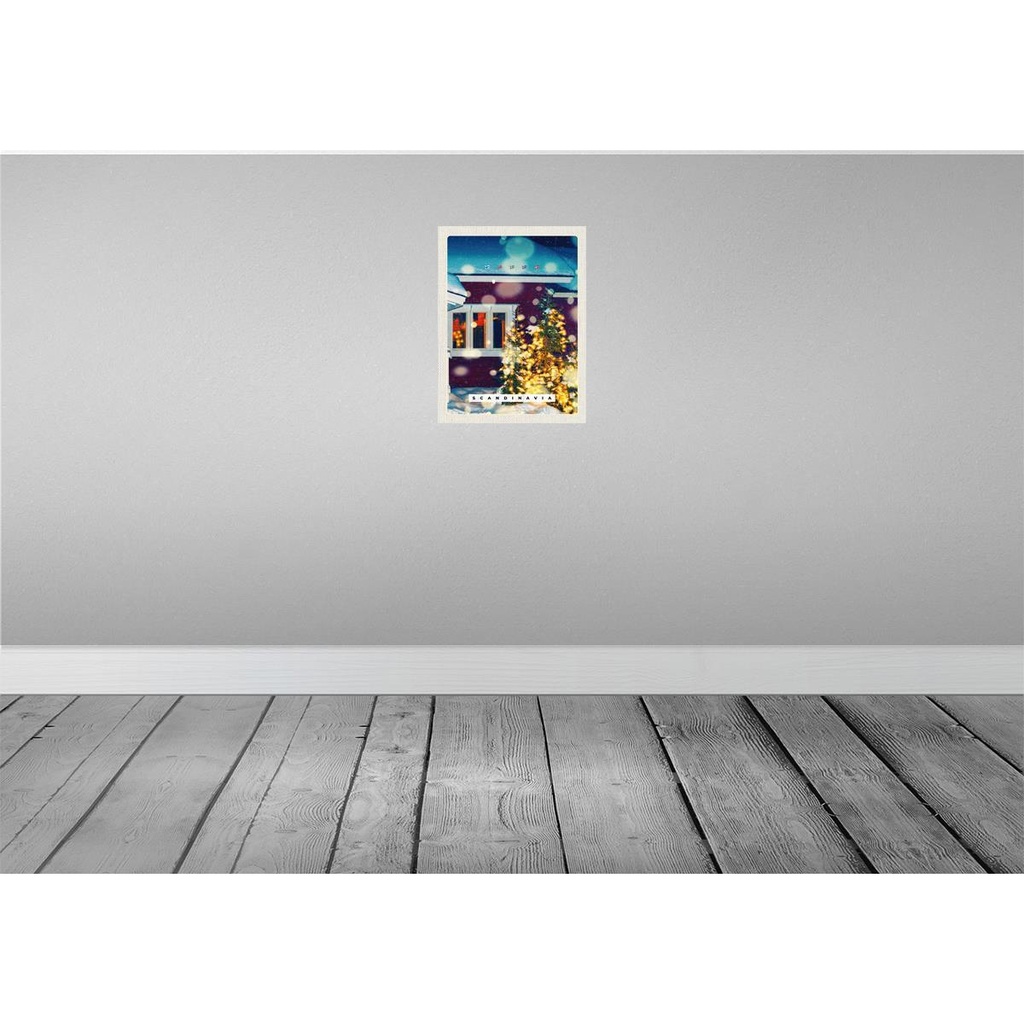[LA-137208] Blechschild 40x30 cm Skandinawien Winterzeit Ostern Gruß Weihnachten Bildmotiv Reisemotiv Abenteuer Reisen Europa Urlaub Bild 2