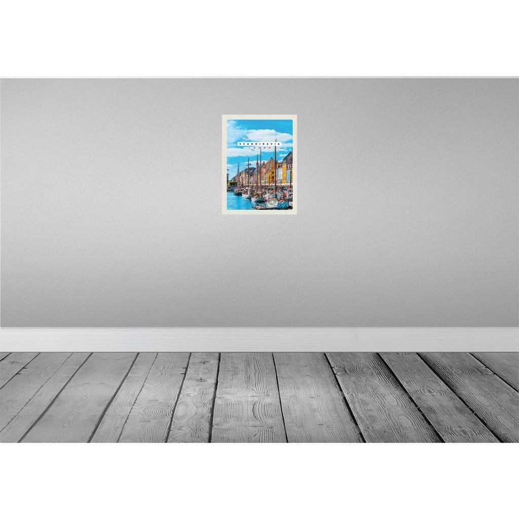 [LA-137213] Blechschild 40x30 cm Skandinawien SchiffstourMeer Bildmotiv Reisemotiv Abenteuer Reisen Europa Urlaub Bild 2