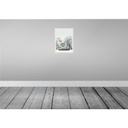 [LA-137214-H] Holzschild 40x30 cm Skandinawien Schnee Weiß Natur Haus Bildmotiv Reisemotiv Europa Bild 2