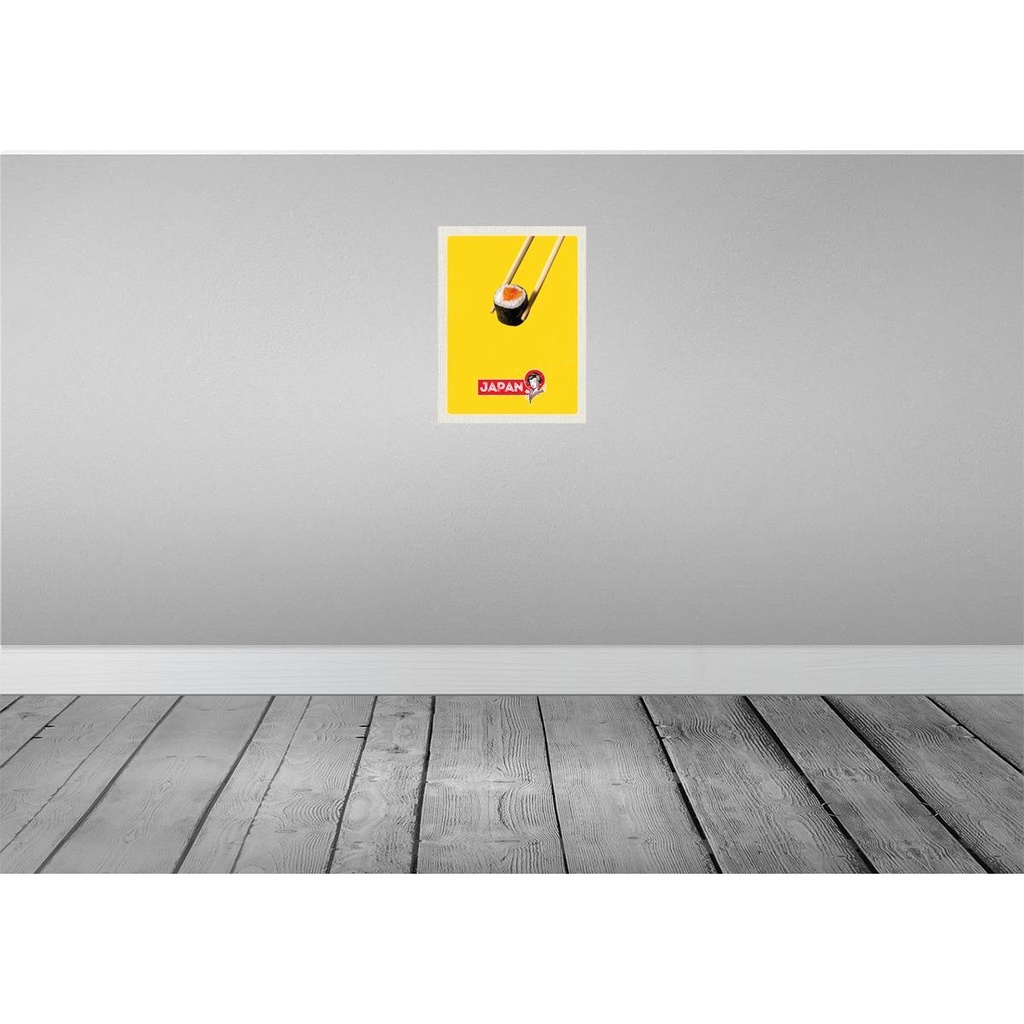 [LA-137218-H] Holzschild 40x30 cm Japan Sushi Stäbchen Fisch Essen Bildmotiv Reisemotiv Trinken Bild 2