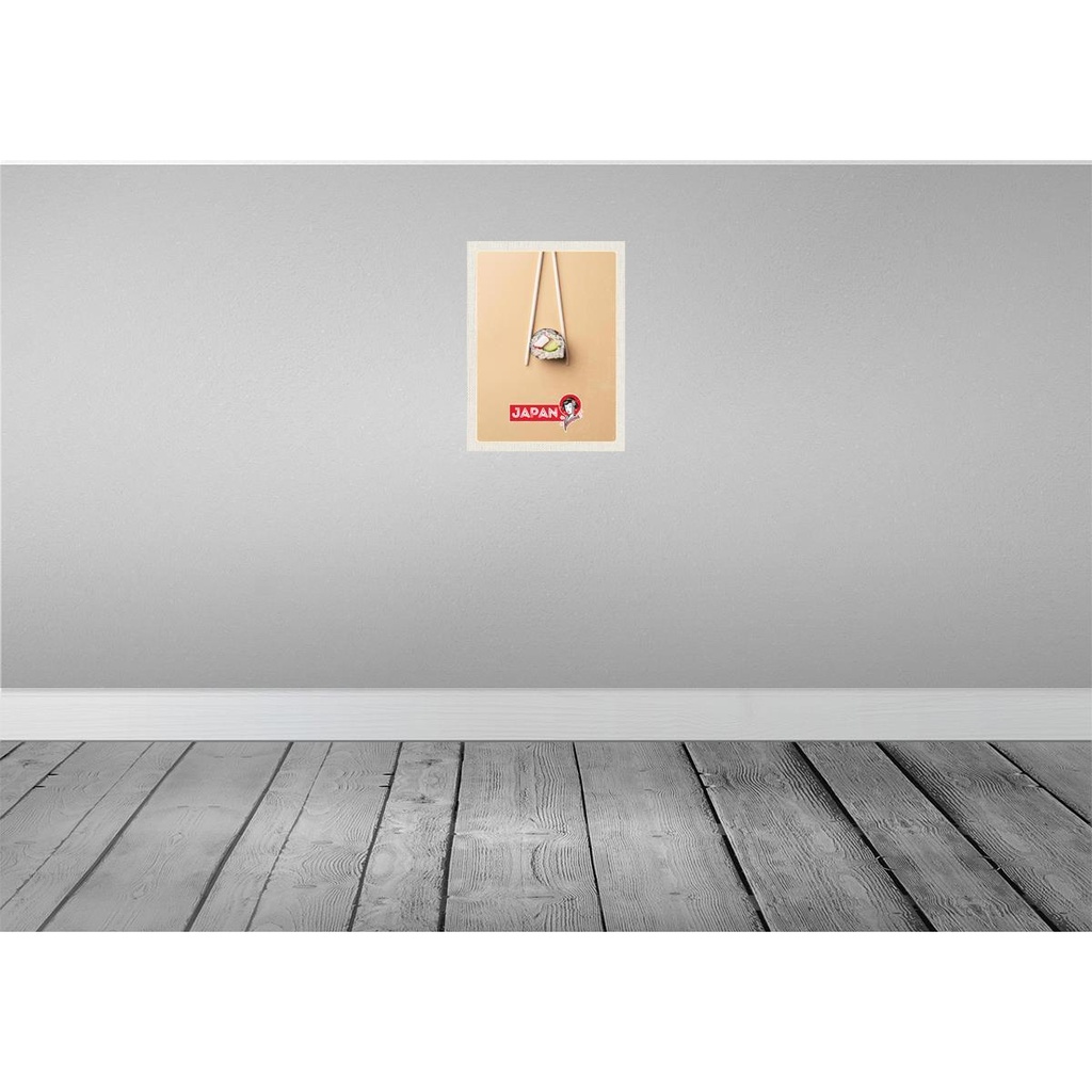 [LA-137219] Blechschild 40x30 cm Japan Asien Abenteuer Reisen Urlaub Sushi Fisch Gurke Stäbchen Bildmotiv Reisemotiv Essen Trinken Bild 2