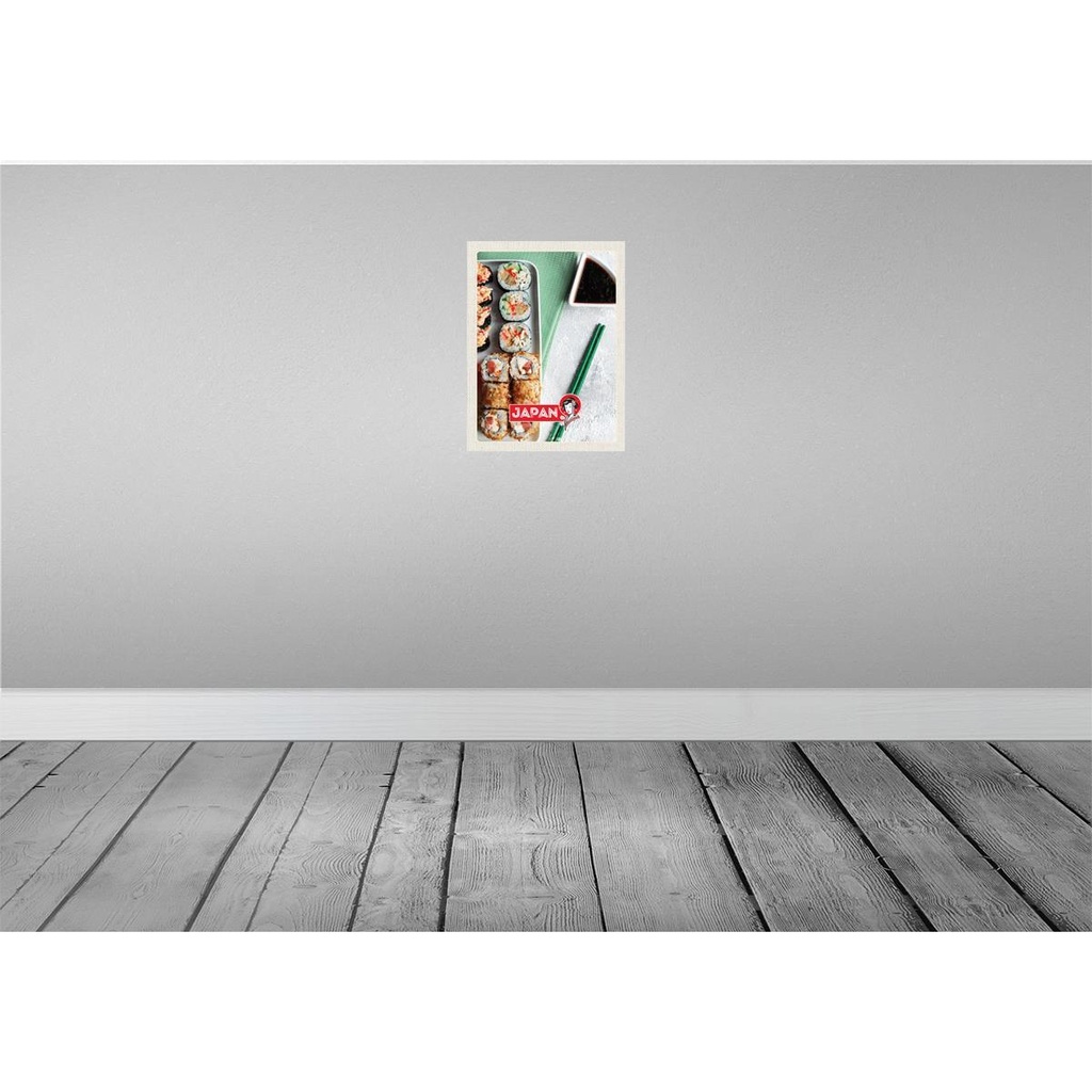 [LA-137220-H] Holzschild 40x30 cm Japan Asien Sushi Fisch Thunfisch Soße Bildmotiv Reisemotiv Essen Trinken Bild 2