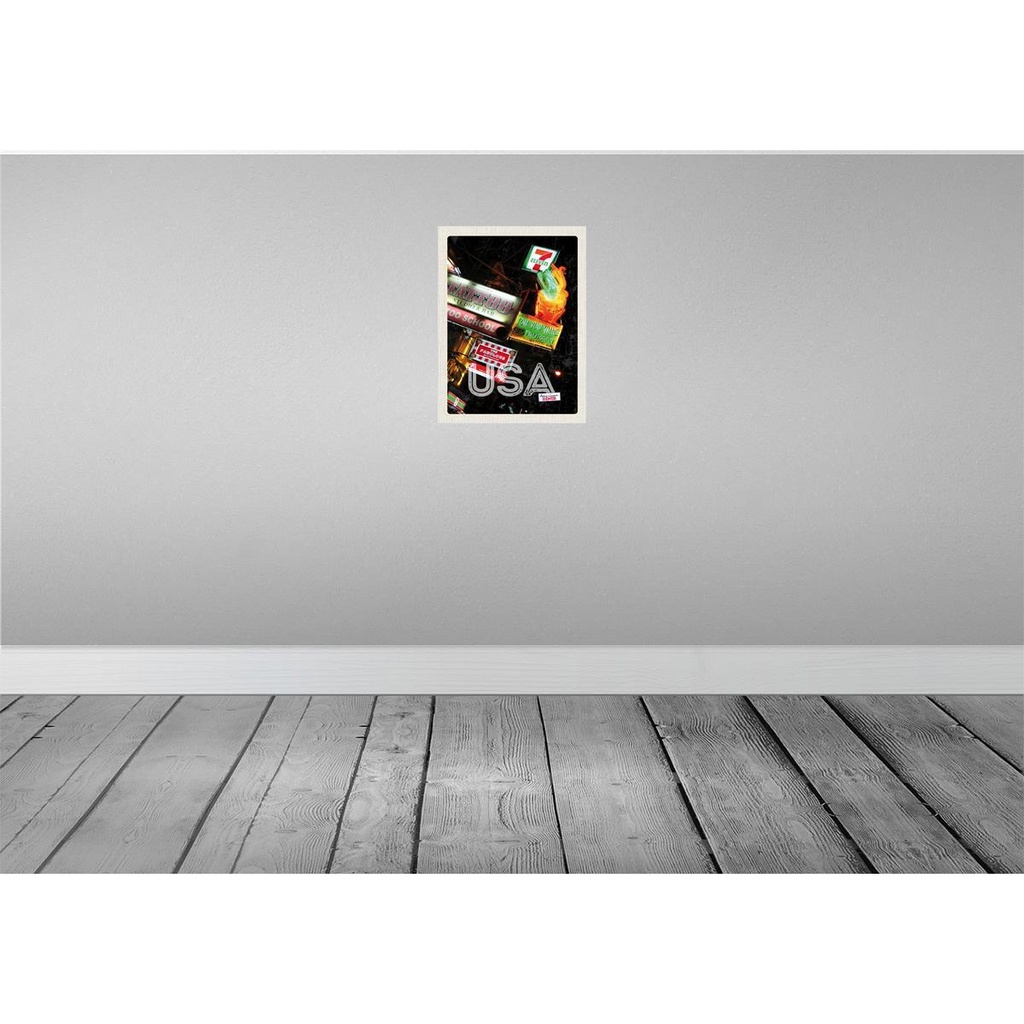 [LA-137245] Blechschild 40x30 cm Amerika Tattoo USA Urlaub American Diner Restaurant 90er Bildmotiv Reisemotiv Abenteuer Reisen Bild 2