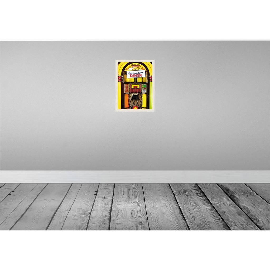 [LA-137255] Blechschild 40x30 cm Amerika USA Urlaub American Diner Musikbox tanzen Bildmotiv Reisemotiv Abenteuer Reisen Bild 2