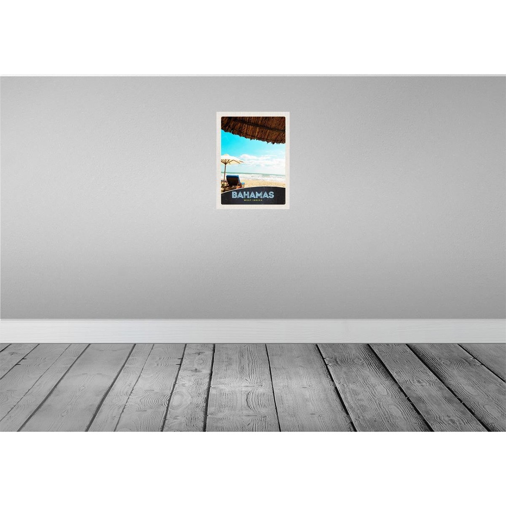 [LA-137292] Blechschild 40x30 cm Bahamas west IndienSonne Bildmotiv Reisemotiv Abenteuer Reisen Urlaub Bild 2