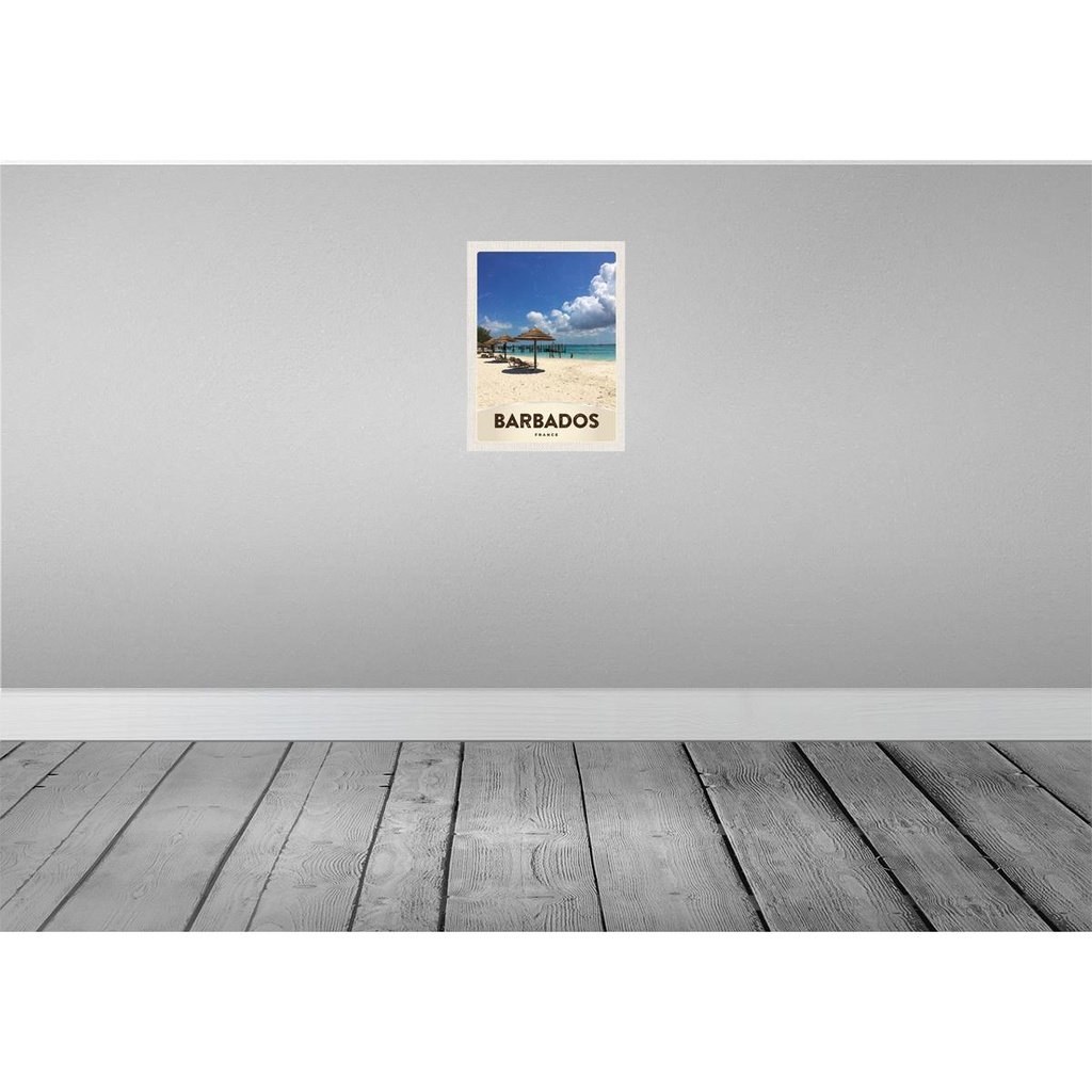 [2119412] Blechschild 40x20 cm Barbados Insel Frankreich Meer Strand Bildmotiv Reisemotiv Abenteuer Reisen Urlaub Bild 2