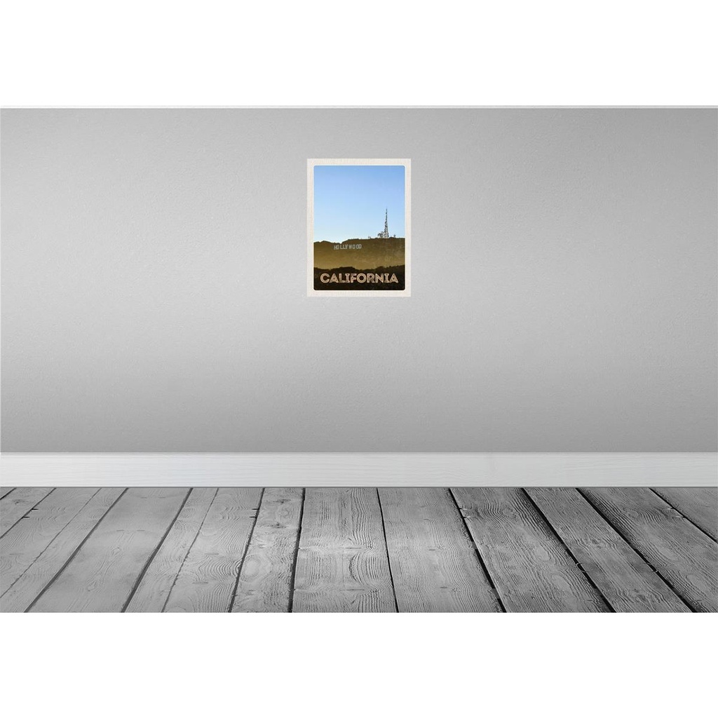[LA-137319-H] Holzschild 40x30 cm California Amerika Hollywood Star Bildmotiv Reisemotiv USA Bild 2