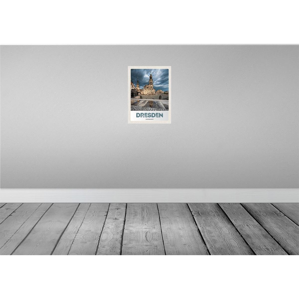 [LA-137329] Blechschild 40x30 cm Dresden Deutschland Architektur Stadt Bildmotiv Reisemotiv Abenteuer Reisen Urlaub Bild 2