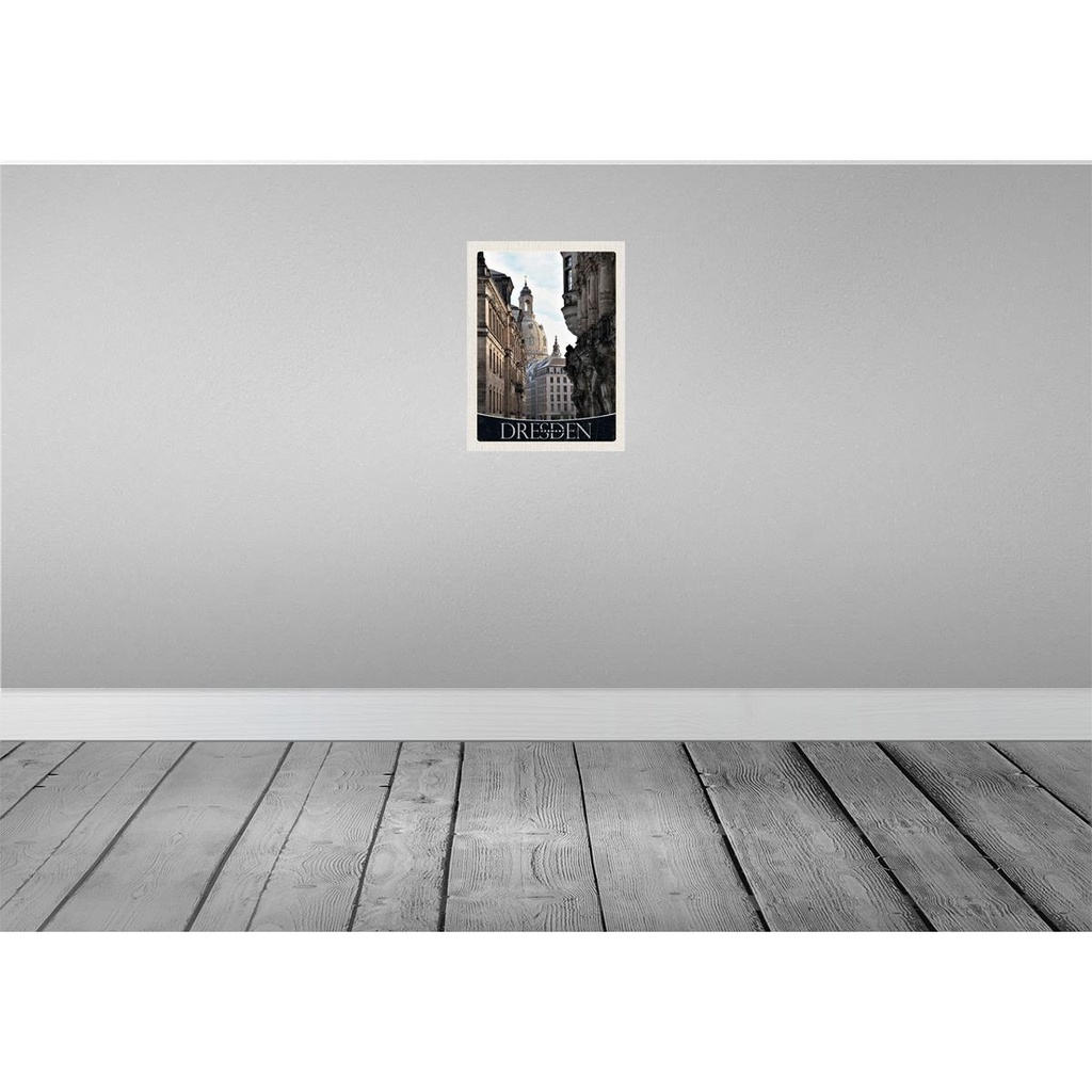 [LA-137336-H] Holzschild 40x30 cm Dresden Deutschland Architektur Bildmotiv Reisemotiv Bild 2