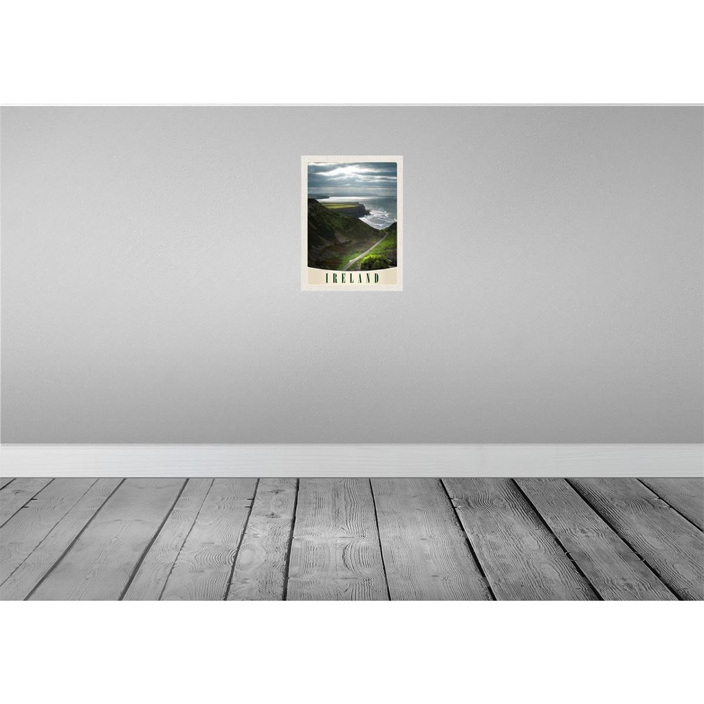 [LA-137373] Blechschild 40x30 cm Irland Europa Urlaub Wiese Gebirge Meer Natur Bildmotiv Reisemotiv Abenteuer Reisen Bild 2