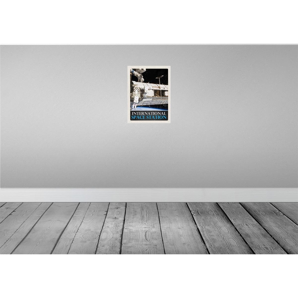 [LA-137377] Blechschild 40x30 cm Weltraum International Space Station Bildmotiv Reisemotiv Abenteuer Reisen Dekoration Urlaub Bild 2