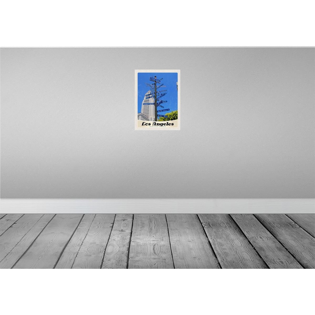 [LA-137400] Blechschild 40x30 cm Los Angeles Amerika USA Urlaub Sister Citis Bildmotiv Reisemotiv Abenteuer Reisen Bild 2