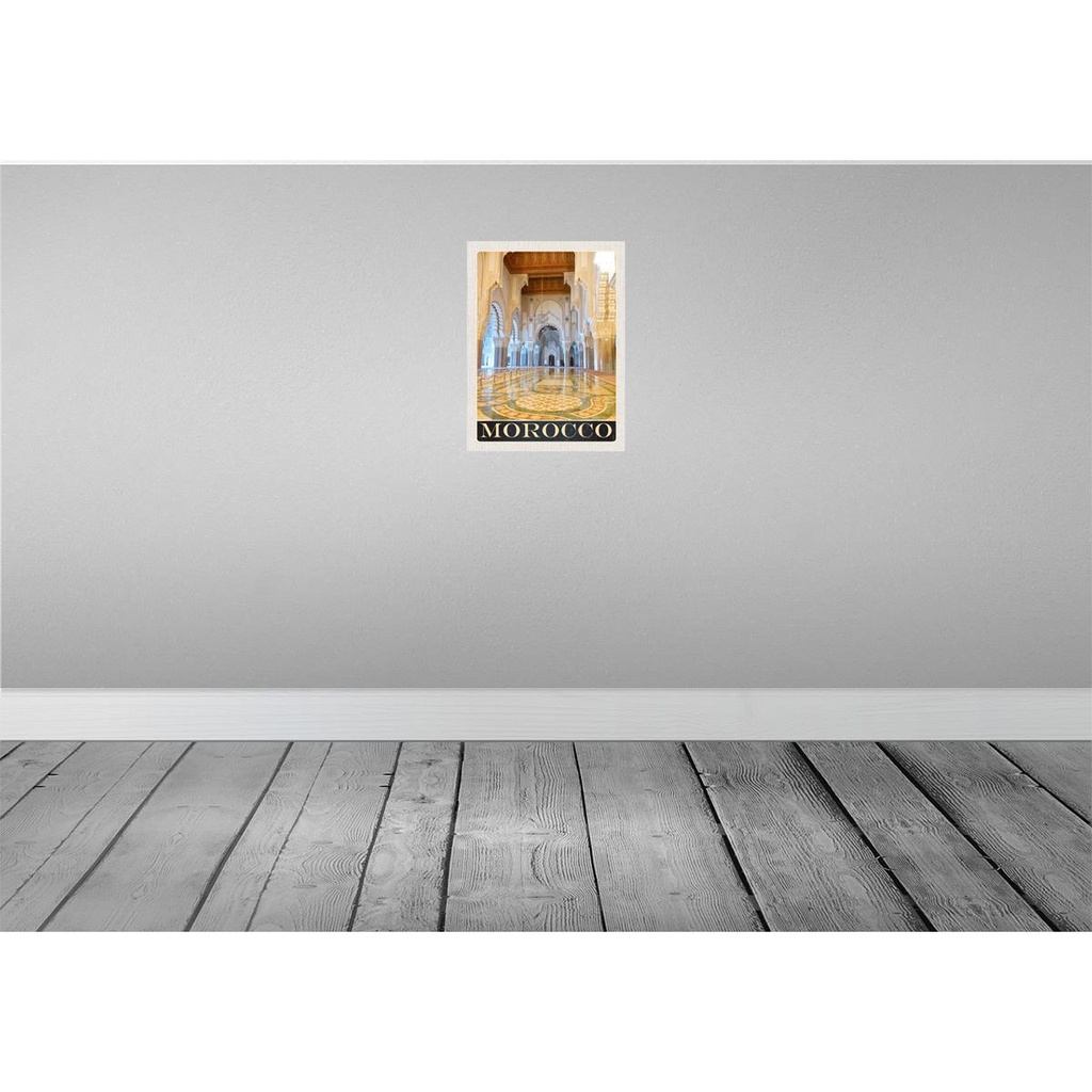[LA-137431] Blechschild 40x30 cm Marokko Afrika Medina Moschee Bildmotiv Reisemotiv Abenteuer Reisen Urlaub Bild 2