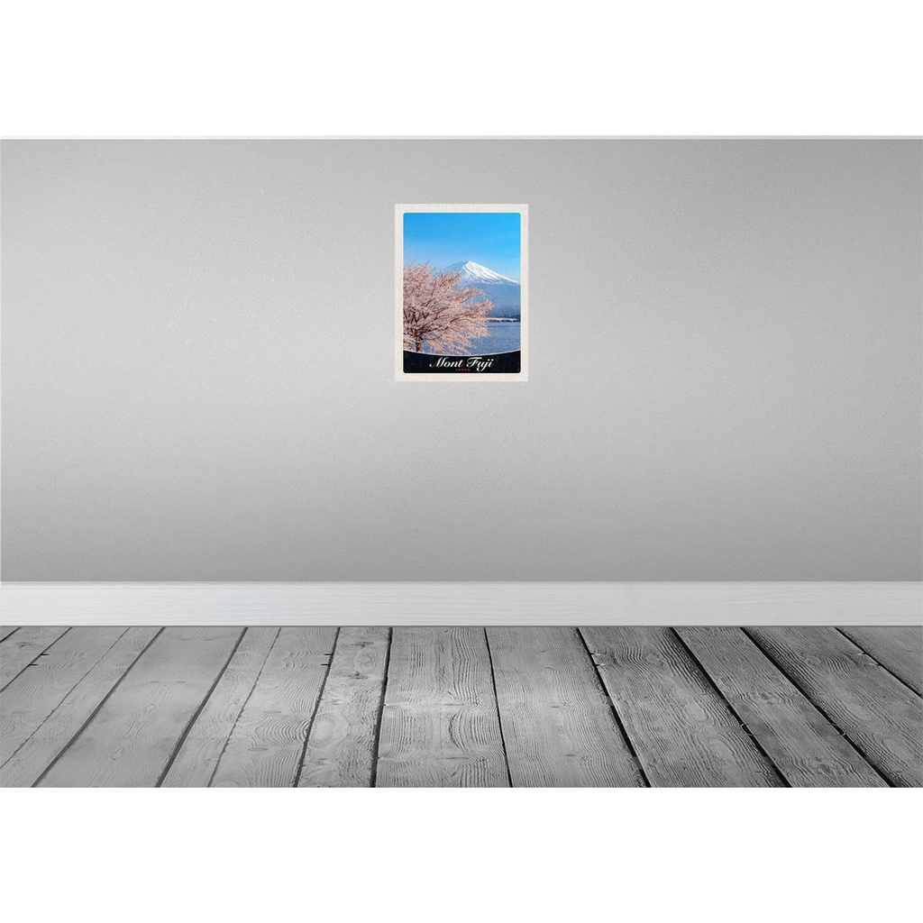 [LA-137443] Blechschild 40x30 cm Mont Fuji Urlaub Japan Asien Gebirge Baum Bildmotiv Reisemotiv Abenteuer Reisen Bild 2