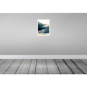 [LA-137449] Blechschild 40x30 cm Norwegen Winterzeit Schnee Meer Bildmotiv Reisemotiv Abenteuer Reisen Europa Urlaub Bild 2