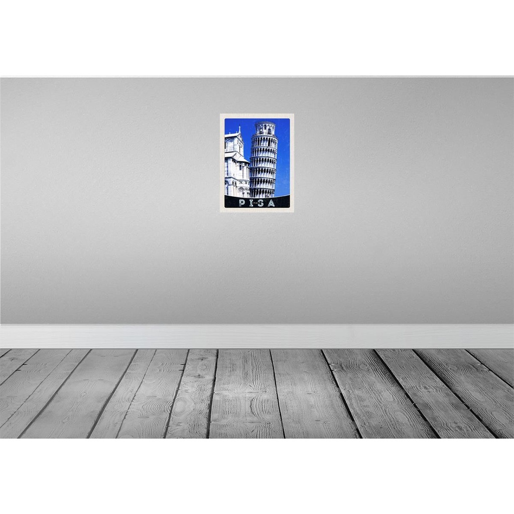 [LA-137458] Blechschild 40x30 cm Pisa Italien Europa Urlaub Schiefer Turm von Bildmotiv Reisemotiv Abenteuer Reisen Bild 2
