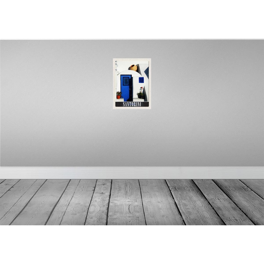 [LA-137468] Blechschild 40x30 cm Santorini GriechenlandStrand Bildmotiv Reisemotiv Abenteuer Reisen Straße Stadt Urlaub Bild 2