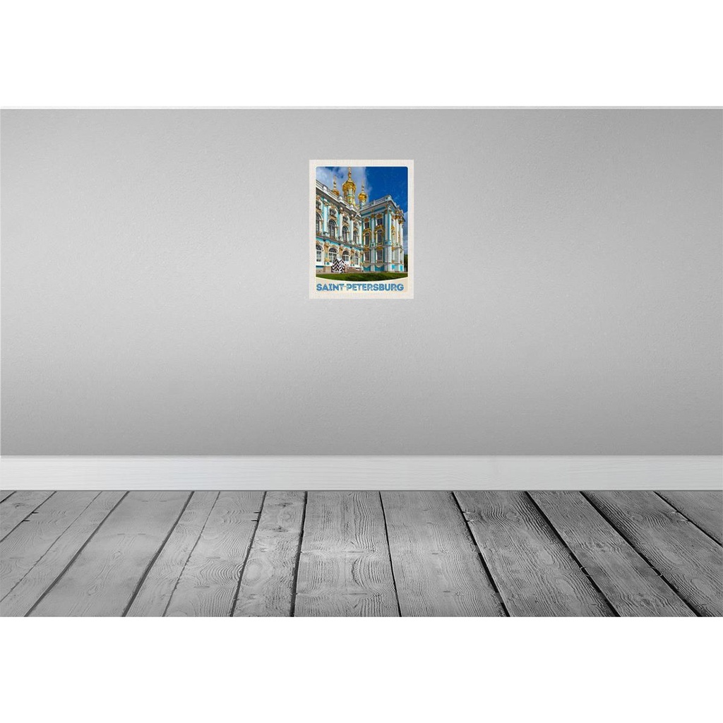 [LA-137470-H] Holzschild 40x30 cm Saint Petersburg Russland Architektur Bildmotiv Reisemotiv Abenteuer Reisen Bild 2