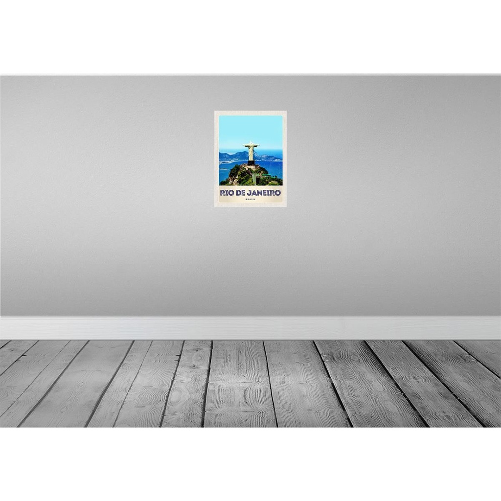 [LA-137482] Blechschild 40x30 cm Brasilien Amerika Urlaub Christus Statuee Bildmotiv Reisemotiv Abenteuer Reisen USA Bild 2