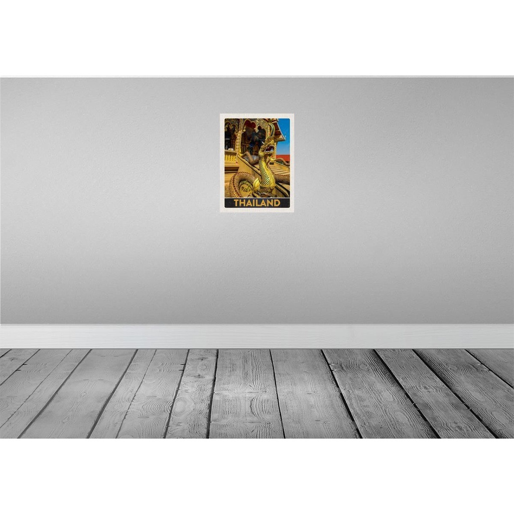[LA-137529] Blechschild 40x30 cm Thailand Asien Drachen bunt Tempelk Bildmotiv Reisemotiv Abenteuer Reisen Urlaub Bild 2