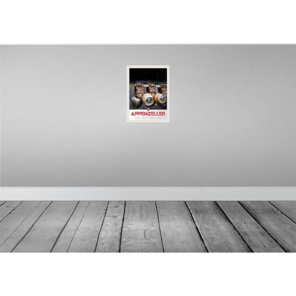 [LA-137543] Blechschild 40x30 cm Appenzeller Gebirge Tradition Schweiz Bildmotiv Reisemotiv Abenteuer Reisen Urlaub Bild 2