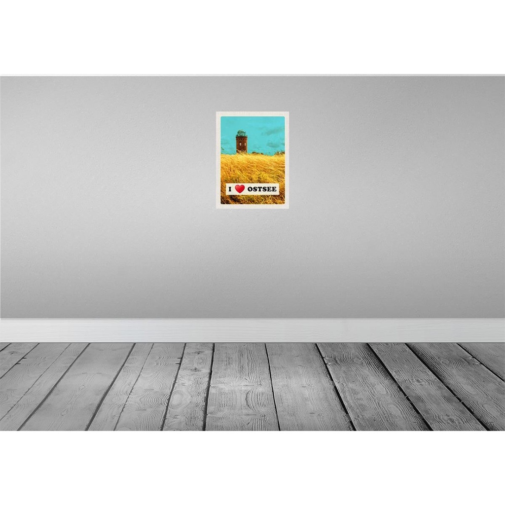 [LA-137622] Blechschild 40x30 cm Ostsee Turm Natur WeideHimmel Bildmotiv Reisemotiv Abenteuer Reisen Urlaub Bild 2
