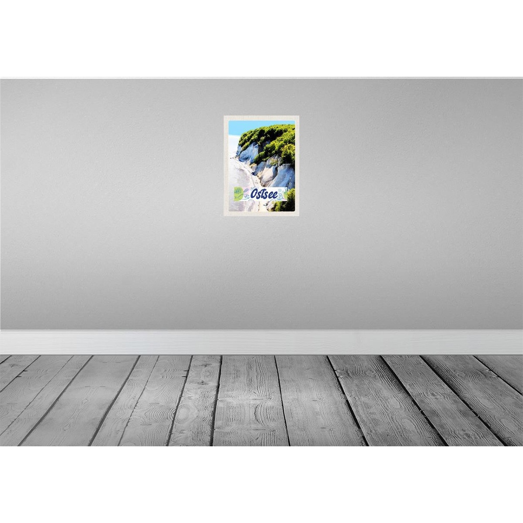 [LA-137625-H] Holzschild 40x30 cm Ostsee Strand Natur Wälder Gebirge Bildmotiv Reisemotiv Europa Bild 2