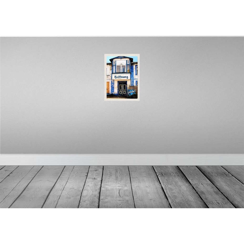 [LA-137628] Blechschild 40x30 cm Ostsee Haus Urlaub der Hoffnung Strand Bildmotiv Reisemotiv Abenteuer Reisen Europa Bild 2