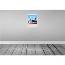 [LA-137649-H] Holzschild 40x30 cm Seebad Binz Strandkörbe Strand Bildmotiv Reisemotiv Abenteuer Reisen Bild 2