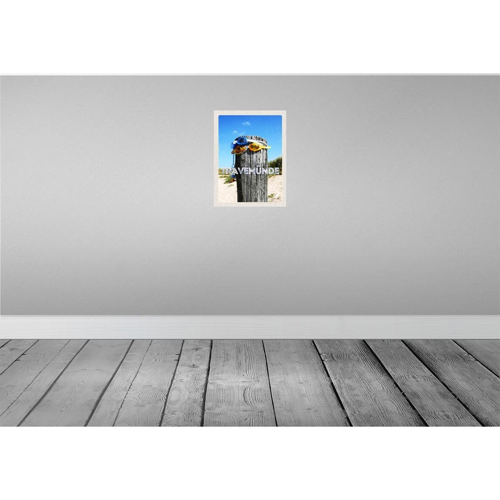 [LA-137657-H] Holzschild 40x30 cm Travenmüde Schwimmbrille Schnuller Bildmotiv Reisemotiv Dekoration Bild 2