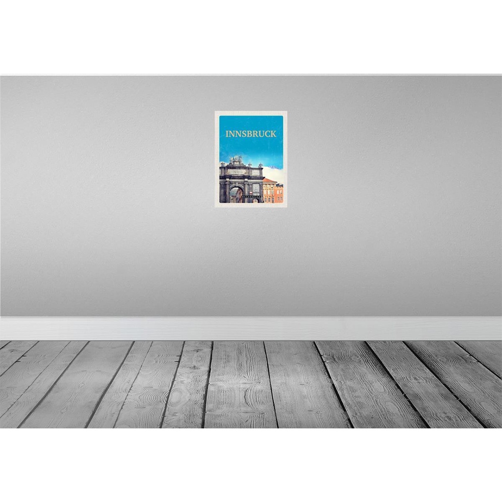 [LA-137687] Blechschild 40x30 cm Innsbruck Österreich Schloss Skulptur Bildmotiv Reisemotiv Abenteuer Reisen Europa Urlaub Bild 2