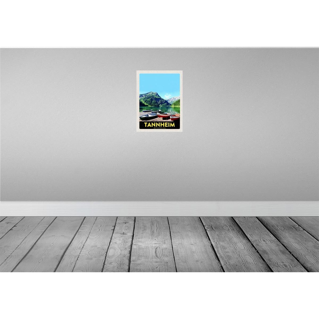 [LA-137723-H] Holzschild 40x30 cm Tannheim Östereich Natur Wanderung Bildmotiv Reisemotiv Europa Bild 2