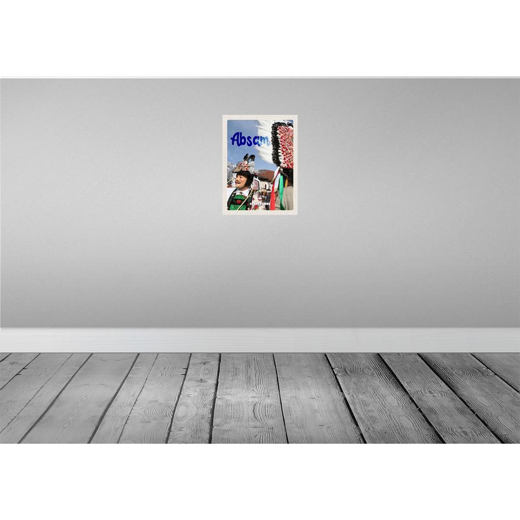 [LA-137732] Blechschild 40x30 cm Absam Österreich Karneval Umzug Tirol Bildmotiv Reisemotiv Abenteuer Reisen Urlaub Bild 2