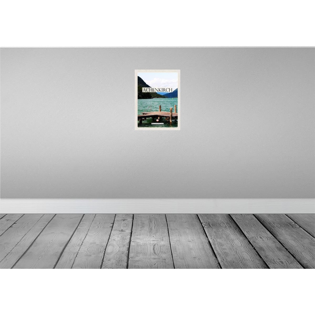 [LA-137734] Blechschild 40x30 cm Achenkirch Österreich Familienurlaub Bildmotiv Reisemotiv Abenteuer Reisen Urlaub Bild 2