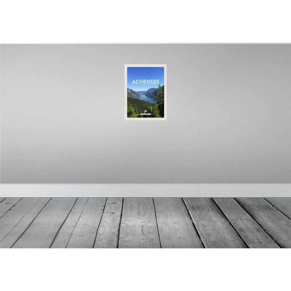 [LA-137736] Blechschild 40x30 cm Achensee Österreich Familie Wanderung Bildmotiv Reisemotiv Abenteuer Reisen Urlaub Bild 2