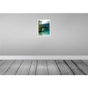 [LA-137744] Blechschild 40x30 cm Caumasee Schweiz Urlaub Berge Wälder Natur Bildmotiv Reisemotiv Abenteuer Reisen Europa Bild 2