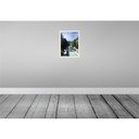 [LA-137770-H] Holzschild 40x30 cm Matterhorn Schweiz Fluss Berg Stadt Bildmotiv Reisemotiv Europa Bild 2