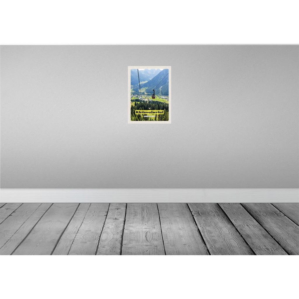 [LA-137775] Blechschild 40x30 cm Kleinwalsertal Österreich Gondel Natur Bildmotiv Reisemotiv Abenteuer Reisen Europa Urlaub Bild 2
