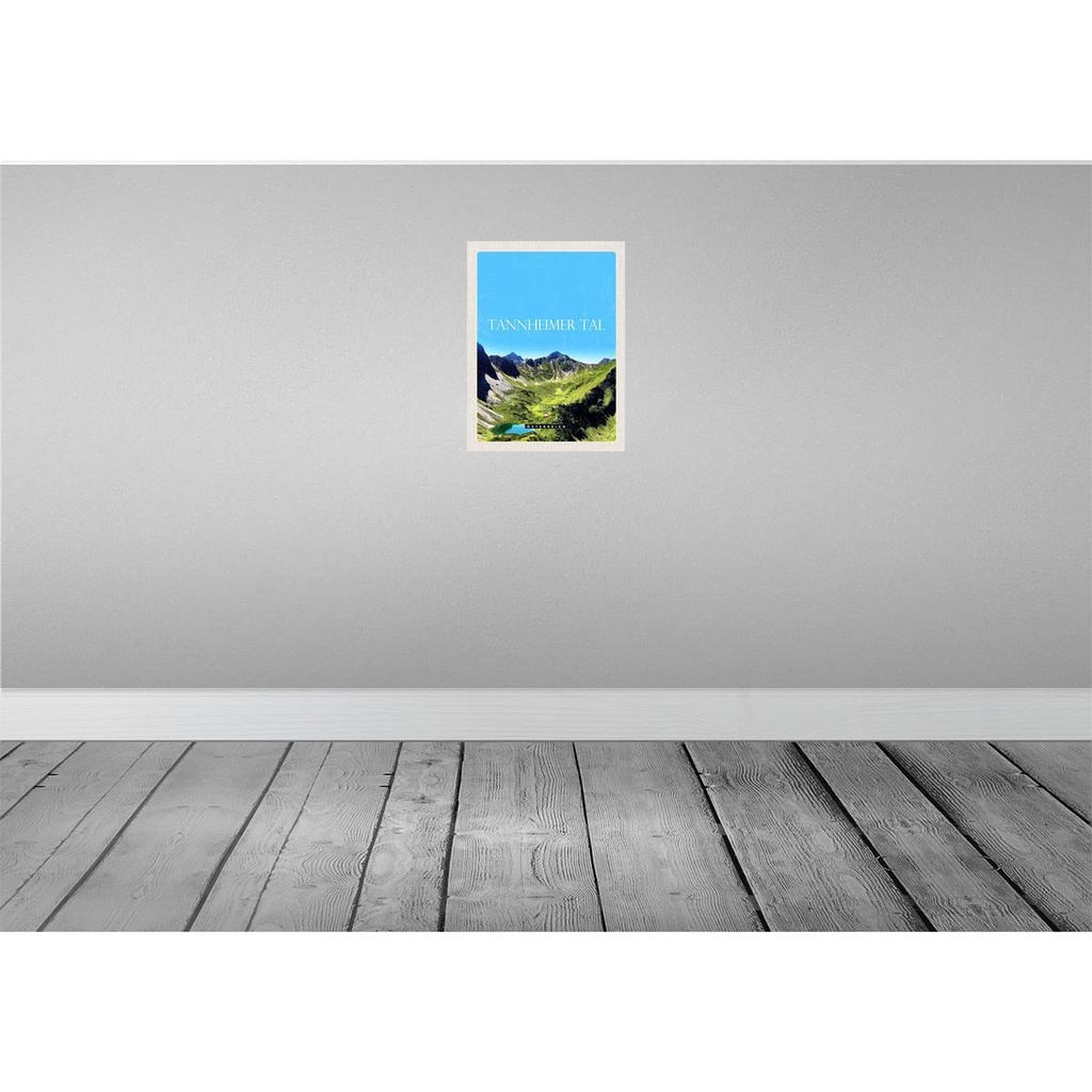 [LA-137777] Blechschild 40x30 cm Tannheimer Tal Urlaub Österreich Berge Natur Bildmotiv Reisemotiv Abenteuer Reisen Europa Bild 2