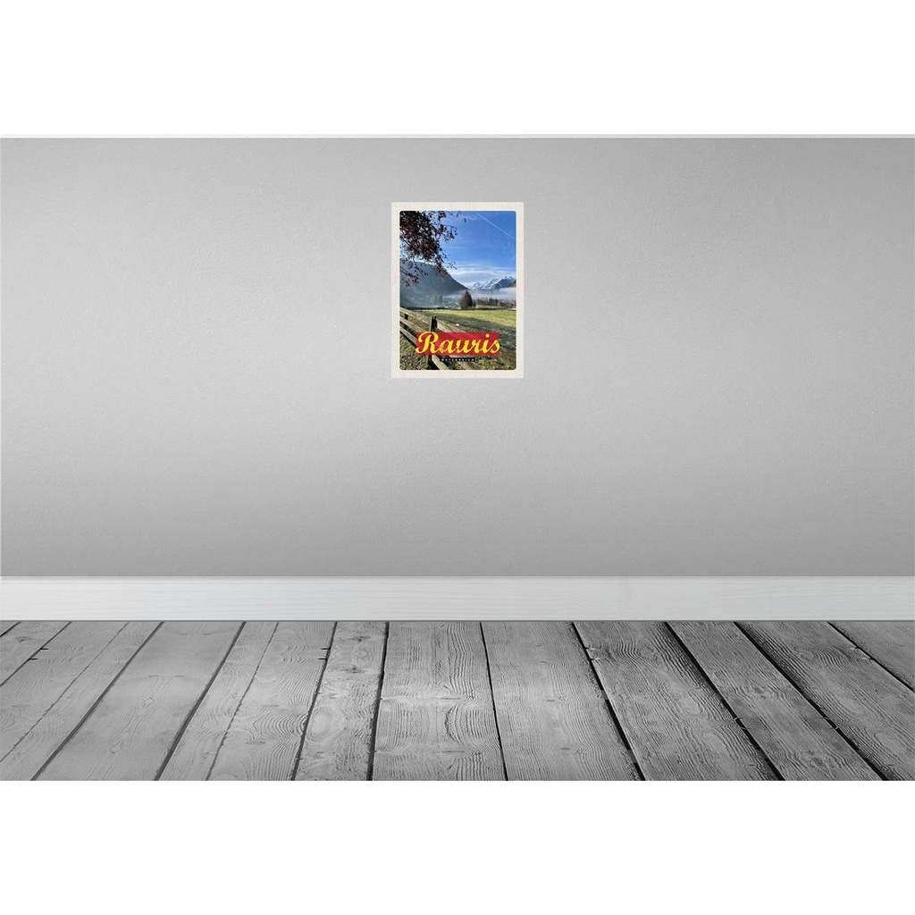 [LA-137778-H] Holzschild 40x30 cm Rauris Tal Österreich wandern Natur Bildmotiv Reisemotiv Europa Bild 2
