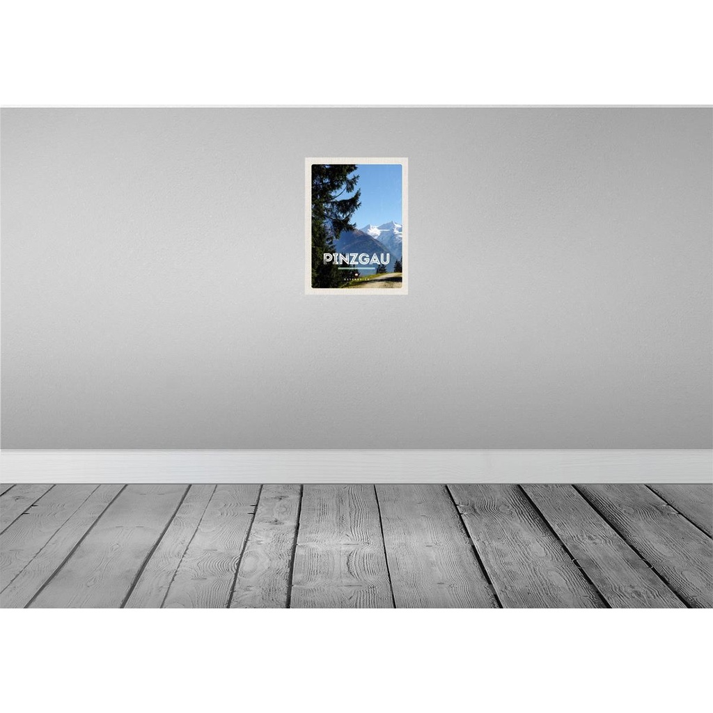 [LA-137780] Blechschild 40x30 cm Pinzgau Wälder Urlaub Natur Wanderung Berge Bildmotiv Reisemotiv Abenteuer Reisen Europa Bild 2