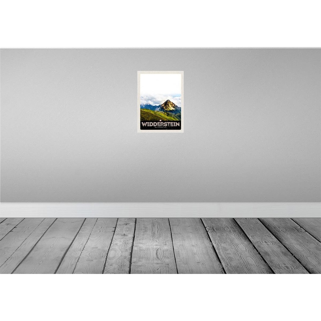 [LA-137787] Blechschild 40x30 cm Widderstein Österreich Berge Natur Bildmotiv Reisemotiv Abenteuer Reisen Europa Urlaub Bild 2