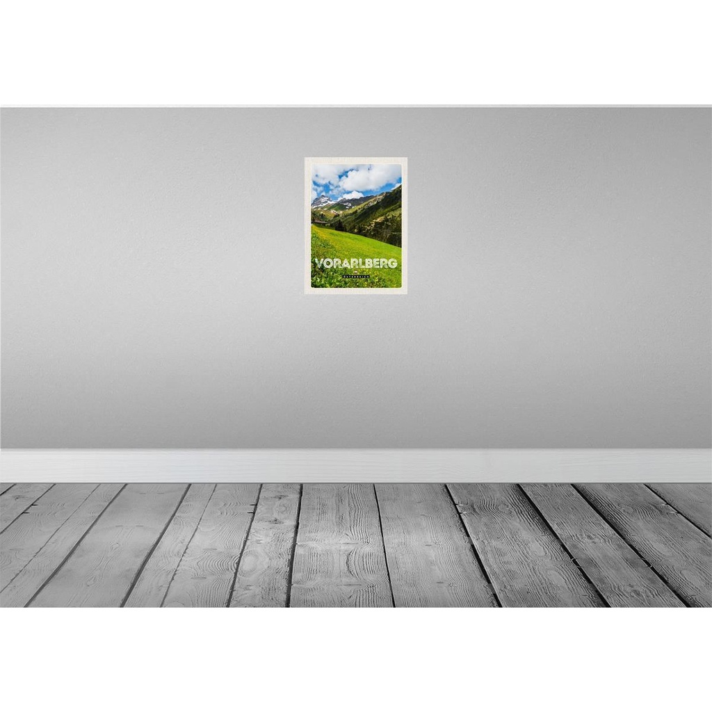 [LA-137798] Blechschild 40x30 cm Vorarlberg Österreich Wälder Natur Bildmotiv Reisemotiv Abenteuer Reisen Europa Urlaub Bild 2
