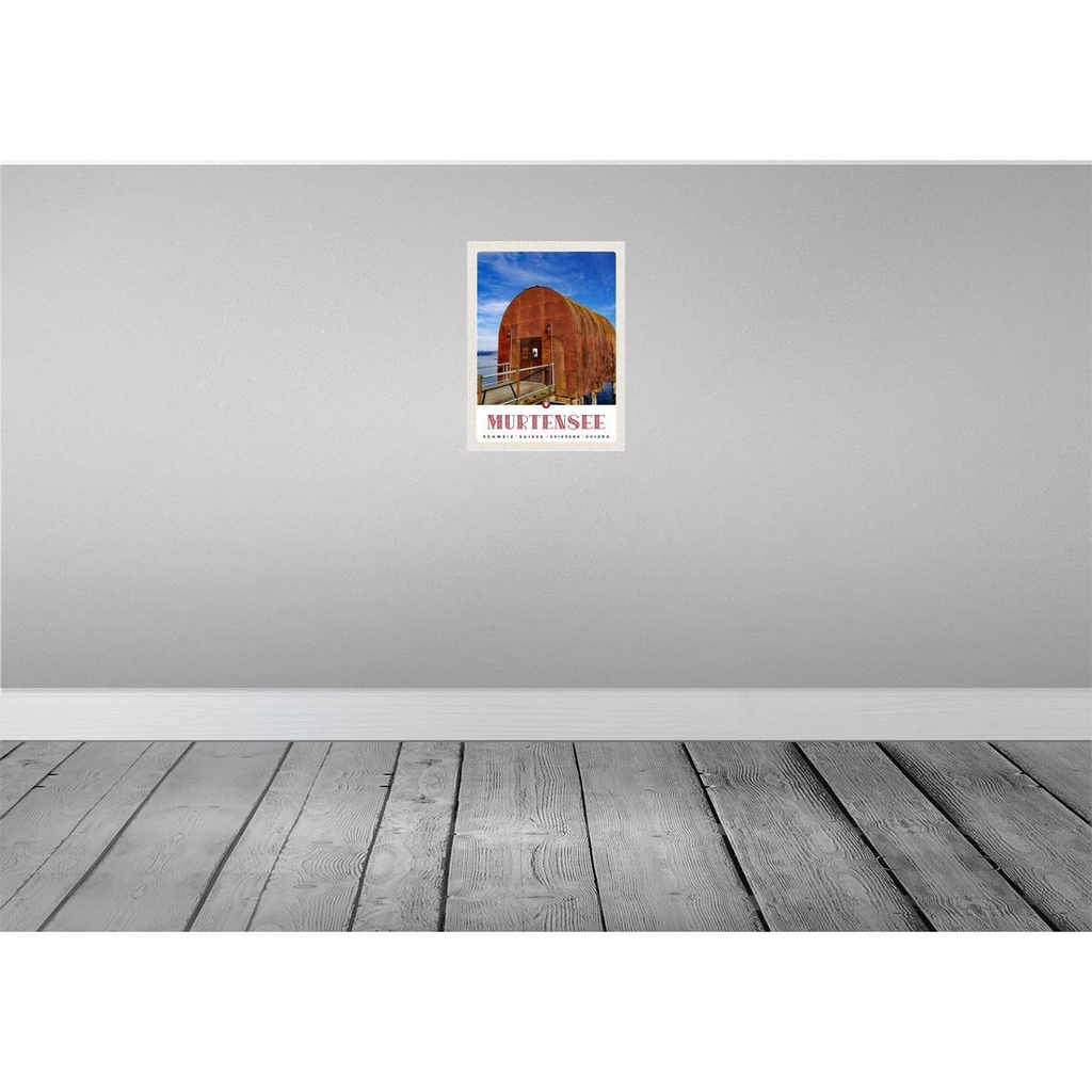 [LA-137815] Blechschild 40x30 cm Murtensee Österreich Blechhaus Natur Bildmotiv Reisemotiv Abenteuer Reisen Europa Urlaub Bild 2