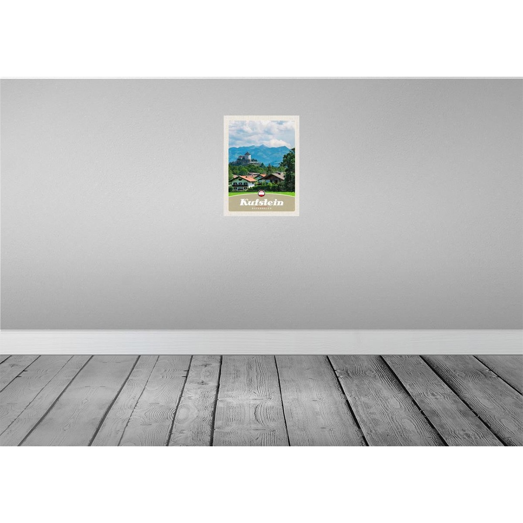 [LA-137829-H] Holzschild 40x30 cm Kufstein Österreich Wälder Berge Natur Bildmotiv Reisemotiv Europa Bild 2