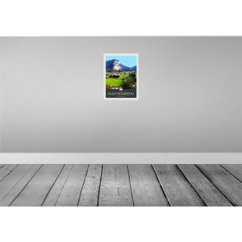 [LA-137841] Blechschild 40x30 cm Bad Häring Urlaub Österreich Wälder Tal Natur Bildmotiv Reisemotiv Abenteuer Reisen Bild 2