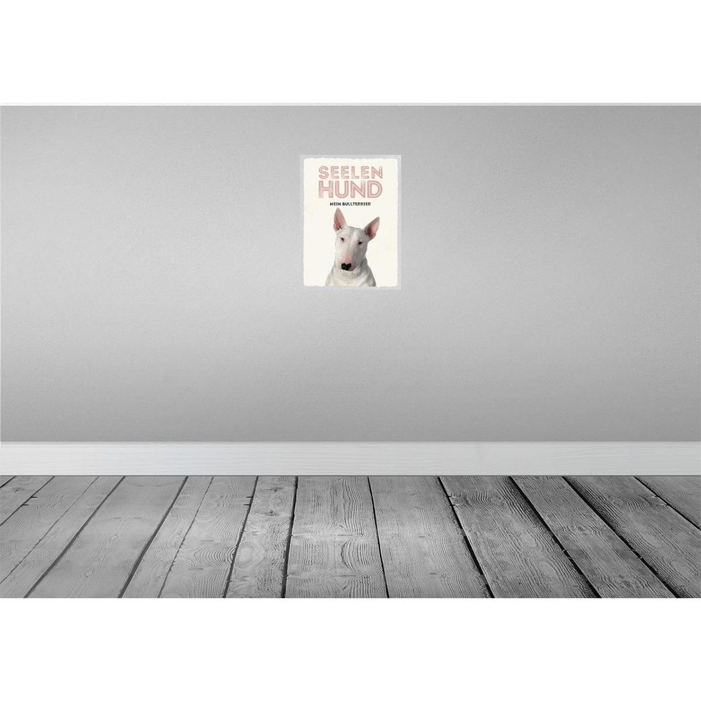 [LA-137865] Blechschild 40x30 cm Seelen Hund mein Bullterrier Tier Haustier Bild 2