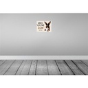 [LA-137908] Blechschild 30x40 cm Hase hier wache ich eigene Gefahr Spruch Zitat Bild 2